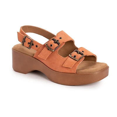 Muk Luks Womens Calliope Wedge Sandals