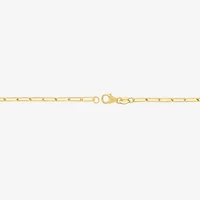 Diamond Addiction 1/3 Ct.T.W. (G-H, I1-I2) Lab-Grown Diamond Womens 10K Gold Paperclip Round Chain Bracelet