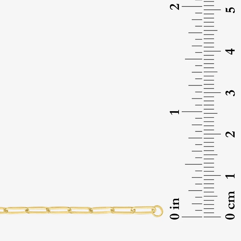 Diamond Addiction 1/3 Ct.T.W. (G-H, I1-I2) Lab-Grown Diamond Womens 10K Gold Paperclip Round Chain Bracelet