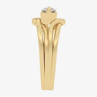 (Si2 / G) Womens 3/4 CT. Lab Grown White Diamond 10K Gold Marquise Cocktail Ring