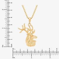 Limited Quantities! Deer Womens 14K Gold Over Silver 22 Inch Pendant Necklace