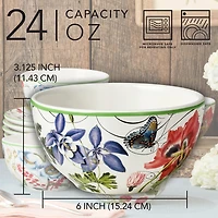 Certified International Greenhouse 4-pc. Ceramic Ice Cream Bowl