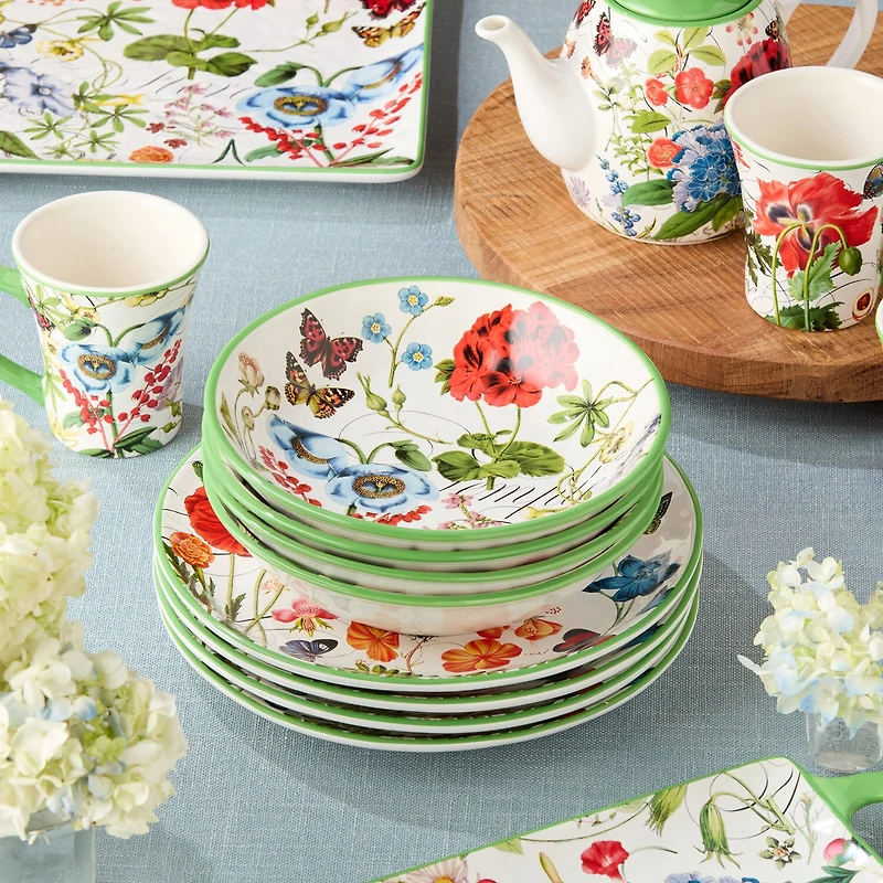 Certified International Greenhouse 4-pc. Ceramic Soup Bowl