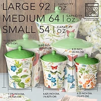 Certified International Greenhouse 3-pc. Canister