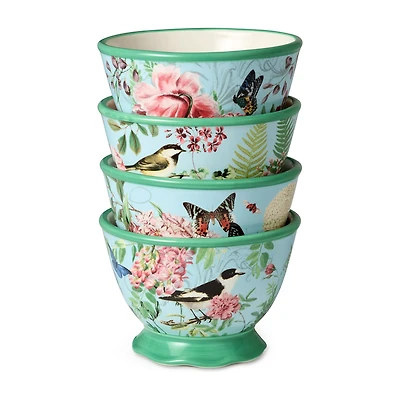 Certified International Flora 4-pc. Ceramic Ice Cream Bowl