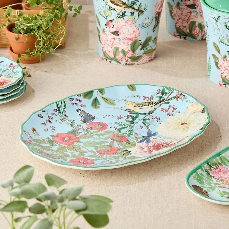 Certified International Flora Ceramic Serving Platter