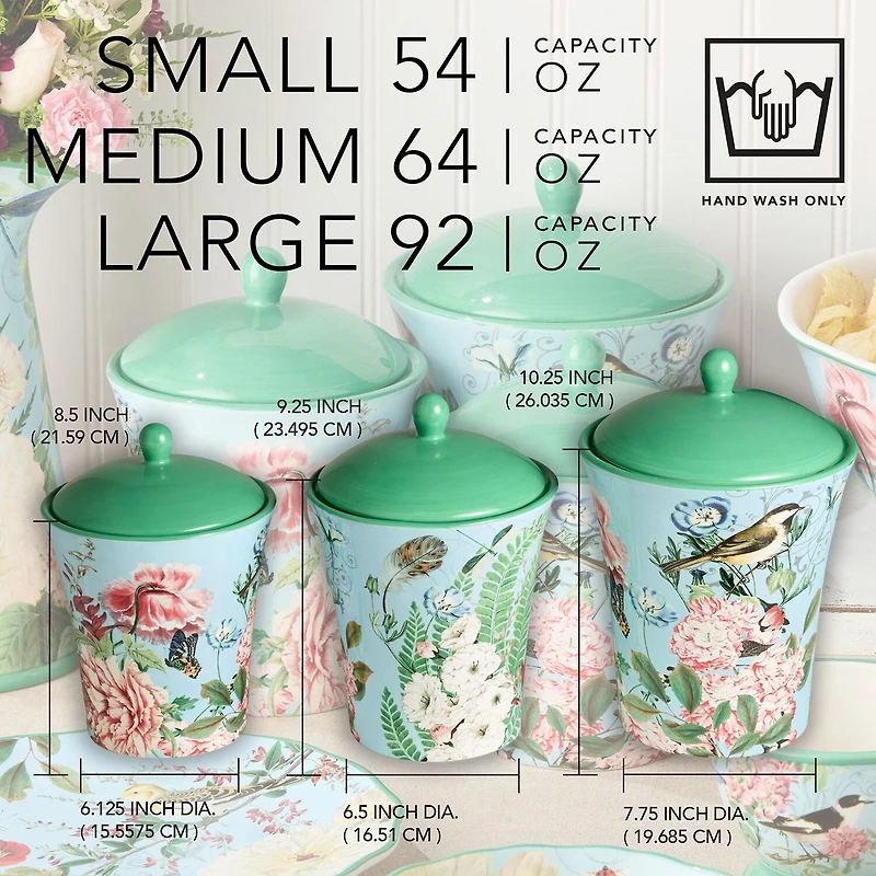 Certified International Flora 3-pc. Canister