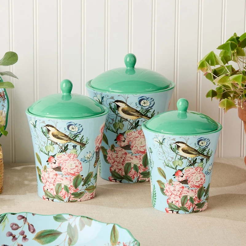 Certified International Flora 3-pc. Canister