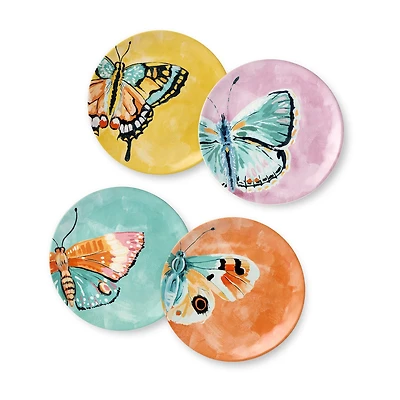 Certified International Butterflies 4-pc. Ceramic Salad Plate