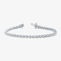 1 CT. T.W. Diamond Tennis Bracelet 10K White or Yellow Gold