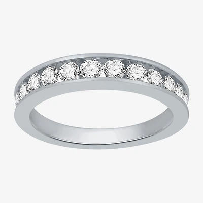 (I-J / I2) Womens 4MM 1 CT. T.W. Natural White Diamond 14K Gold Wedding Band
