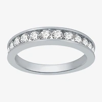 (I-J / I2) Womens 4MM 1 CT. T.W. Natural White Diamond 14K Gold Wedding Band