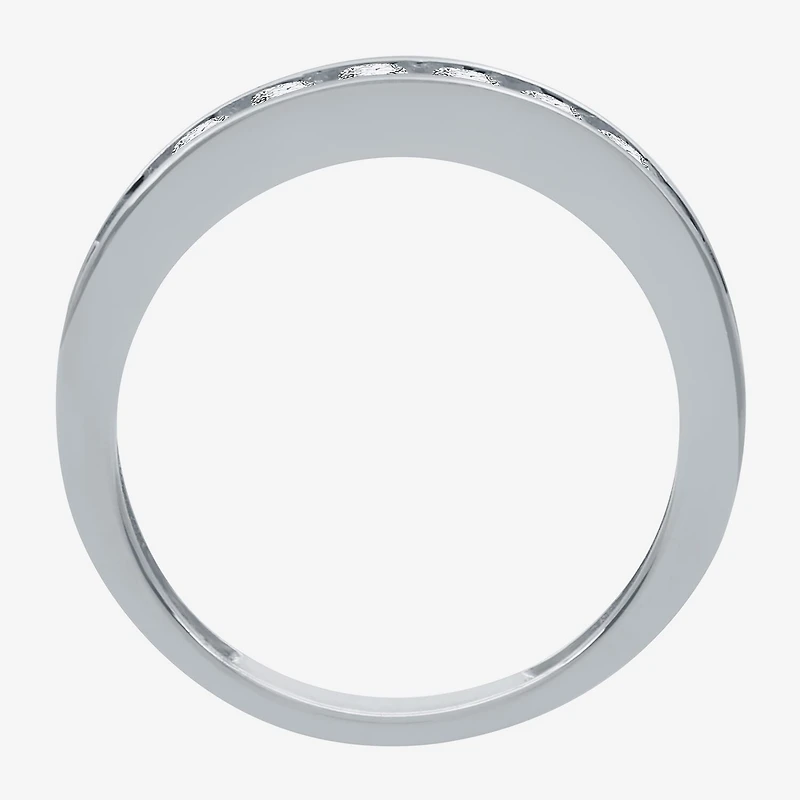 (I-J / I2) Womens 4MM 1 CT. T.W. Natural White Diamond 14K Gold Wedding Band