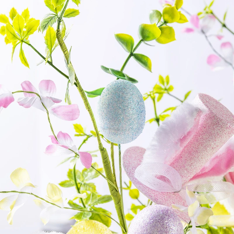 Glitzhome Glitter Egg And Top Hat Pick