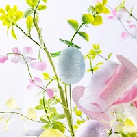 Glitzhome Glitter Egg And Top Hat Pick