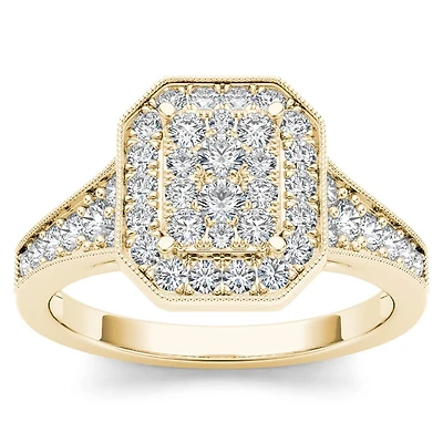 Womens / CT. T.W. Natural White Diamond 10K Gold Engagement Ring