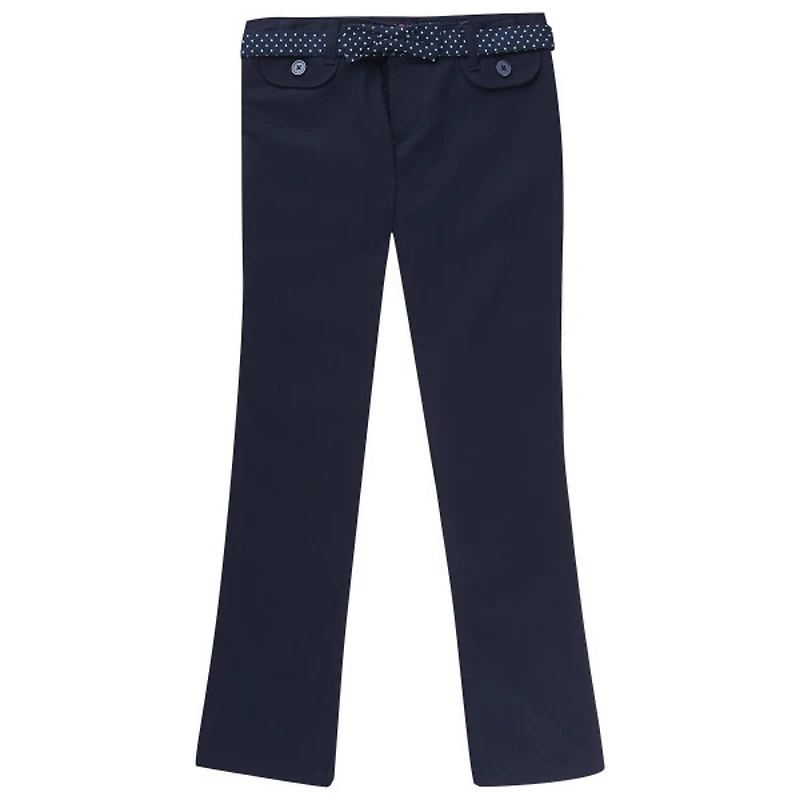 French Toast Little & Big Kid Girls Bootcut Mid Rise Straight Fit Flat Front Pant