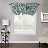 Regal Home Regency Rod Pocket Waterfall Valance