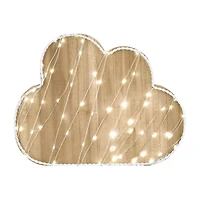 Nojo Light Up Cloud Wood Wall Art