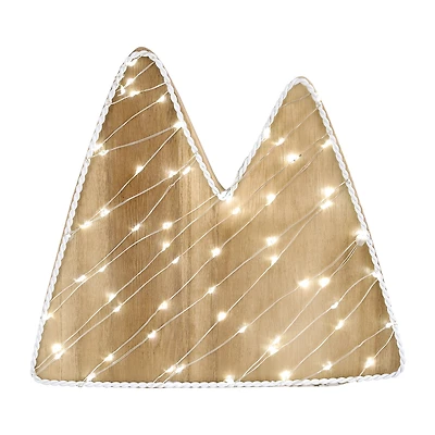 Nojo Light Up Mountains Wood Wall Art
