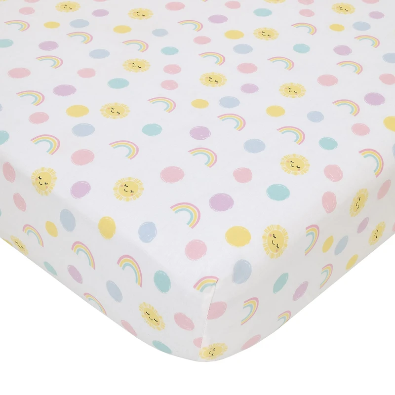Nojo Sunshine And Rainbow 4-pc. Crib Bedding Set