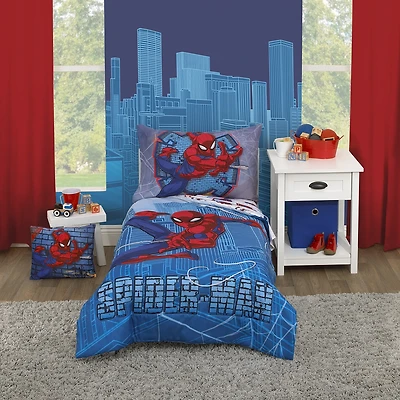 Spiderman 4-pc. Spiderman Toddler Bedding Set
