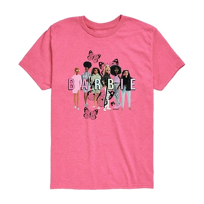 Little & Big Kid Girls Crew Neck Short Sleeve Regular Fit Barbie Graphic T-Shirt
