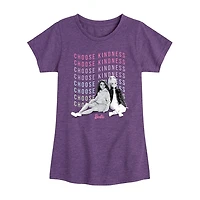 Little & Big Kid Girls Crew Neck Short Sleeve Regular Fit Barbie Graphic T-Shirt