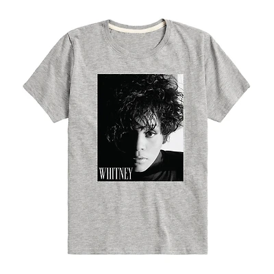 Little & Big Kid Boys Crew Neck Short Sleeve Regular Fit Whitney Houston Graphic T-Shirt