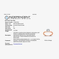 1 CT. Lab-Grown (G / SI2) Diamond Round Solitaire Engagement Ring 10K Gold