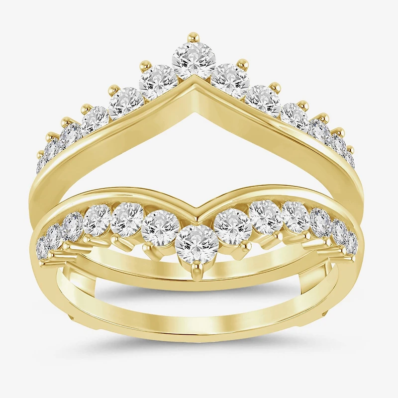 (I / Si2) Womens 1 CT. T.W. Lab Grown White Diamond 14K Gold Band