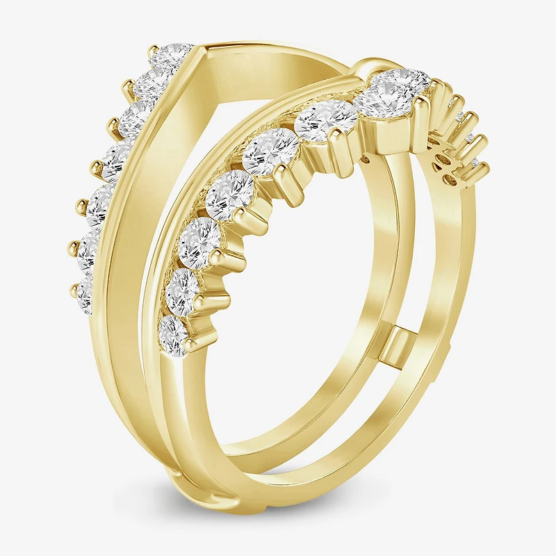 (I / Si2) Womens 1 CT. T.W. Lab Grown White Diamond 14K Gold Band