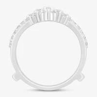 (I / Si2) Womens 1 CT. T.W. Lab Grown White Diamond 14K Gold Ring Guard