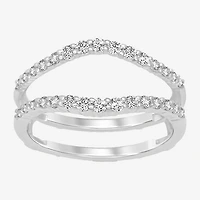 Womens 1/2 CT. T.W. Natural White Diamond 14K Gold Ring Guard