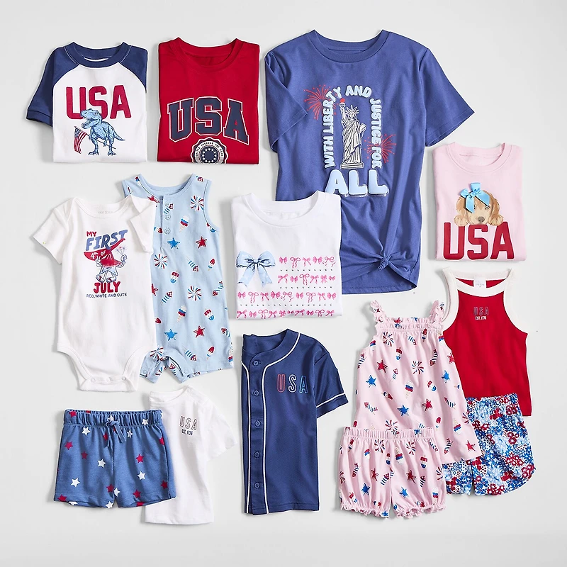 Thereabouts Little & Big Kid Girls Crew Neck Short Sleeve Oversized Graphic T-Shirt