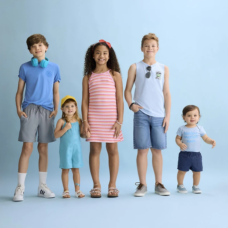 Thereabouts Little & Big Kid Boys Adjustable Waist Denim Short