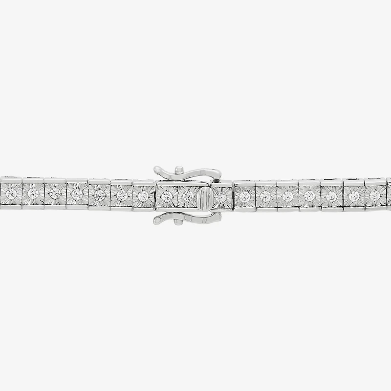 Limited Quantities! Womens White Diamond Sterling Silver 22 Inch Tennis Necklace