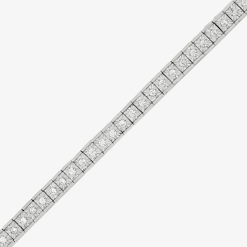Limited Quantities! Womens White Diamond Sterling Silver 22 Inch Tennis Necklace