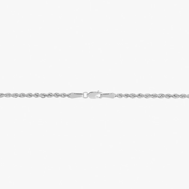 Womens 10K Gold 18 Inch Rope Chain Necklace
