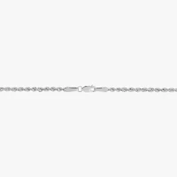 Womens 10K Gold 18 Inch Rope Chain Necklace