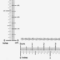 Womens 10K Gold 18 Inch Rope Chain Necklace