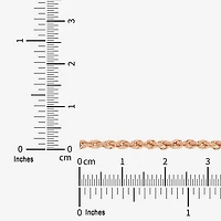 Womens 10K Gold 22 Inch Rope Chain Necklace