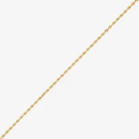Womens 14K Gold 22 Inch Rope Chain Necklace