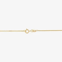 Womens 14K Gold 18 Inch Box Chain Necklace