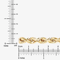 Mens 14K Gold 24 Inch Rope Chain Necklace