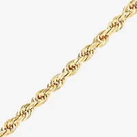 Mens 14K Gold 24 Inch Rope Chain Necklace