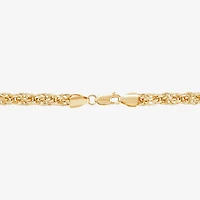 Mens 10K Gold 24 Inch Link Chain Necklace