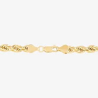 Mens 14K Gold Inch Rope Chain Necklace