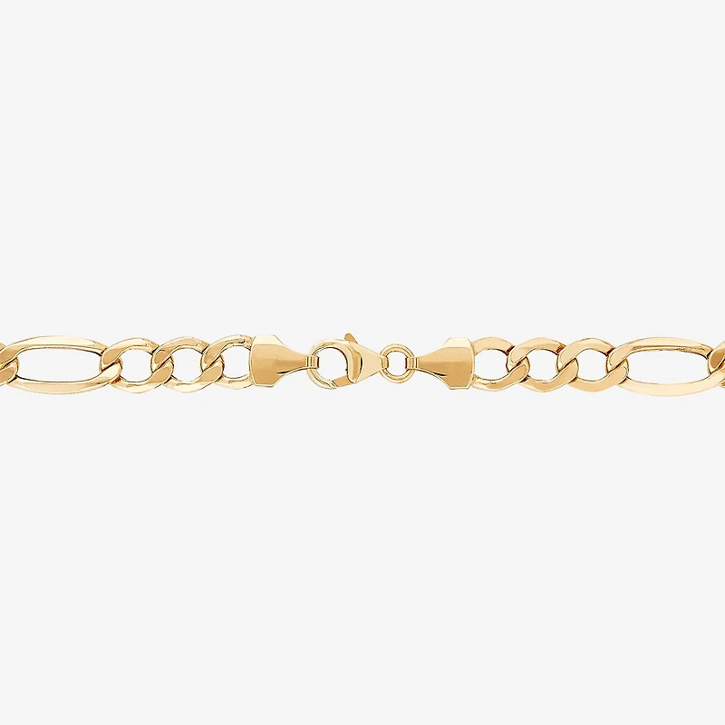 Mens 14K Gold 22 Inch Figaro Chain Necklace