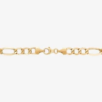 Mens 14K Gold 22 Inch Figaro Chain Necklace